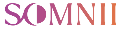 Logo of 'SOMNII' with a gradient from purple to orange on a white background